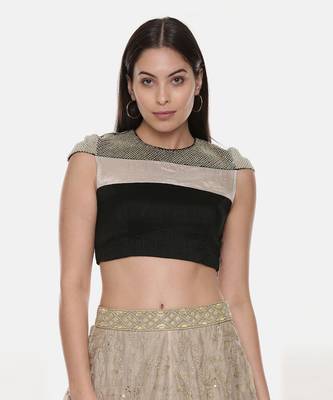 Quirky Black Silver Tissue Blouse 1