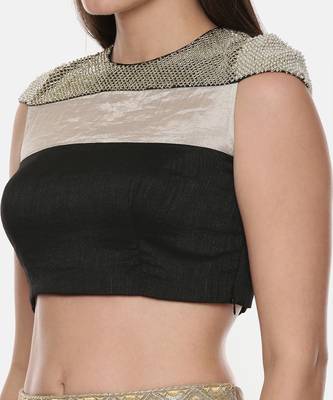 Quirky Black Silver Tissue Blouse 3