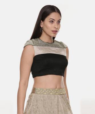 Quirky Black Silver Tissue Blouse 5