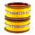 Extra Large Size Brass And Acrylic Bangle Color Yellow