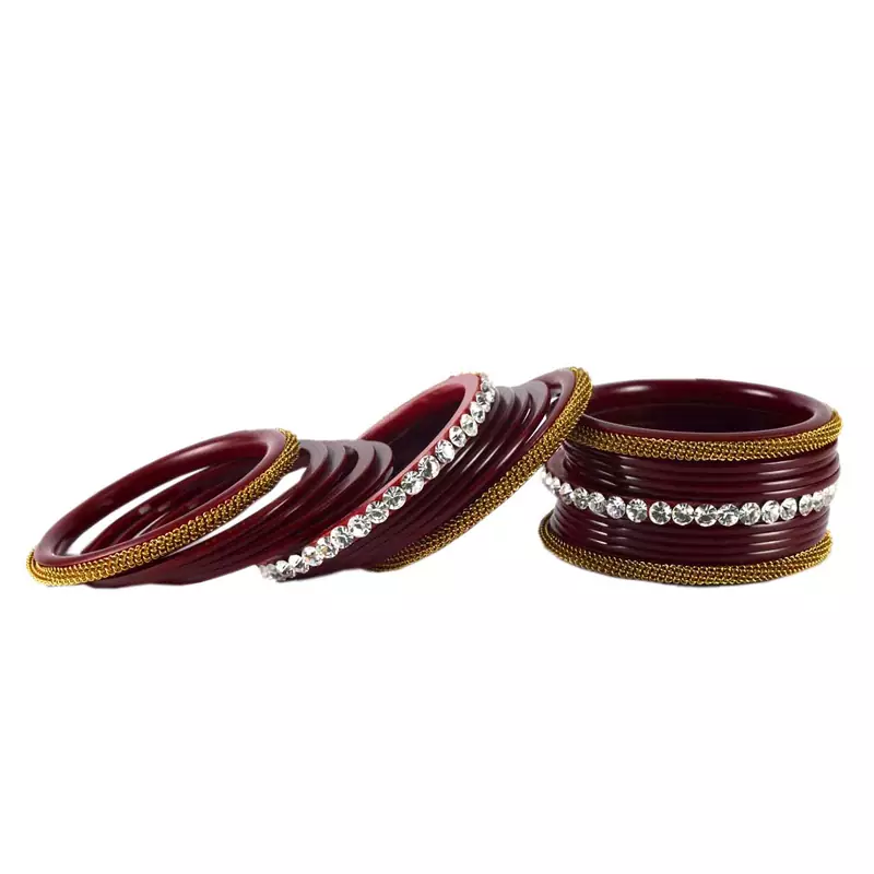 Extra Large Size Brass And Acrylic Bangle Color Brown