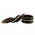 Extra Large Size Brass And Acrylic Bangle Color Dark Green