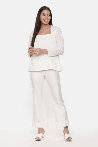 Ivory Silk Top