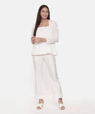 Ivory Silk Top 1