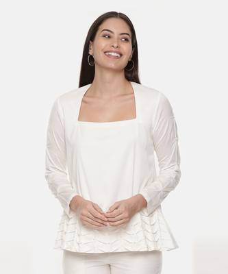 Ivory Silk Top 2
