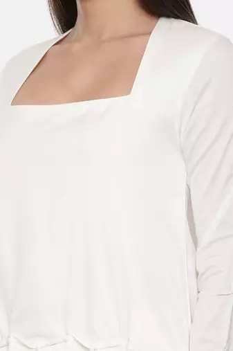 Ivory Silk Top