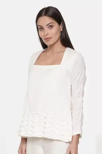 Ivory Silk Top