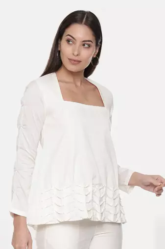 Ivory Silk Top