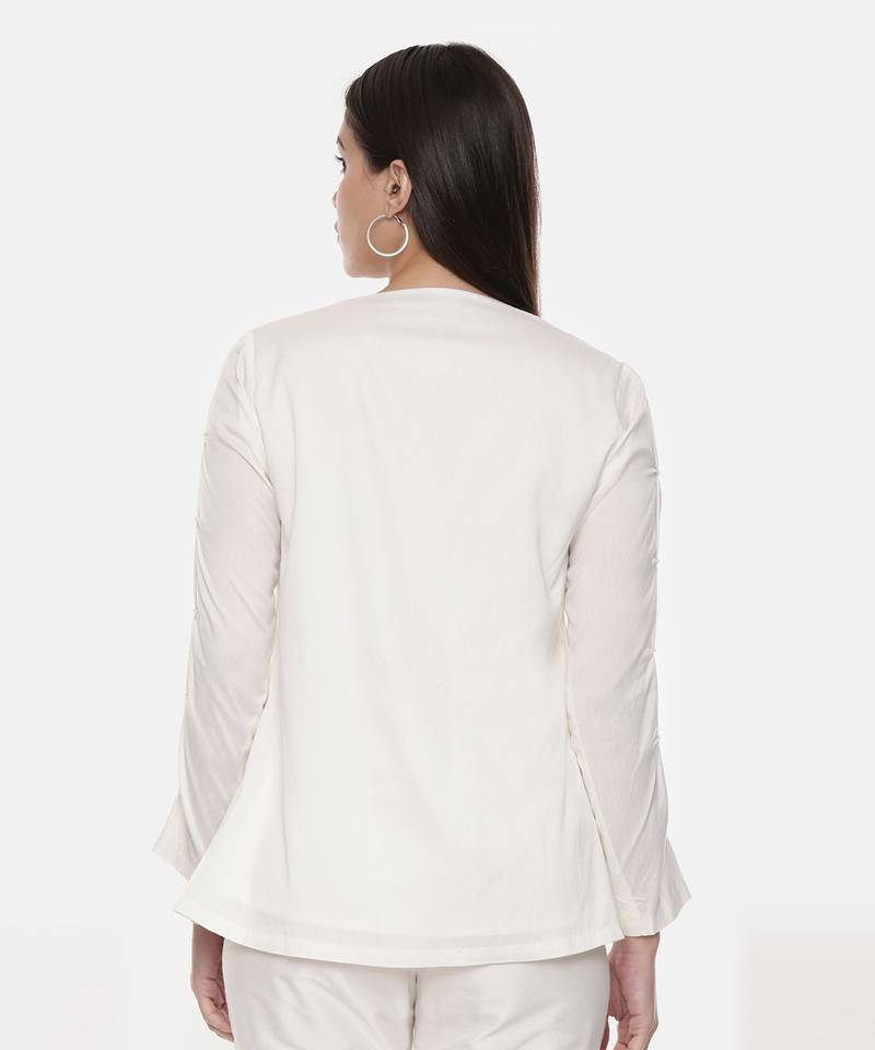 Ivory Silk Top