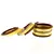 Extra Large Size Brass And Acrylic Bangle Color Yellow