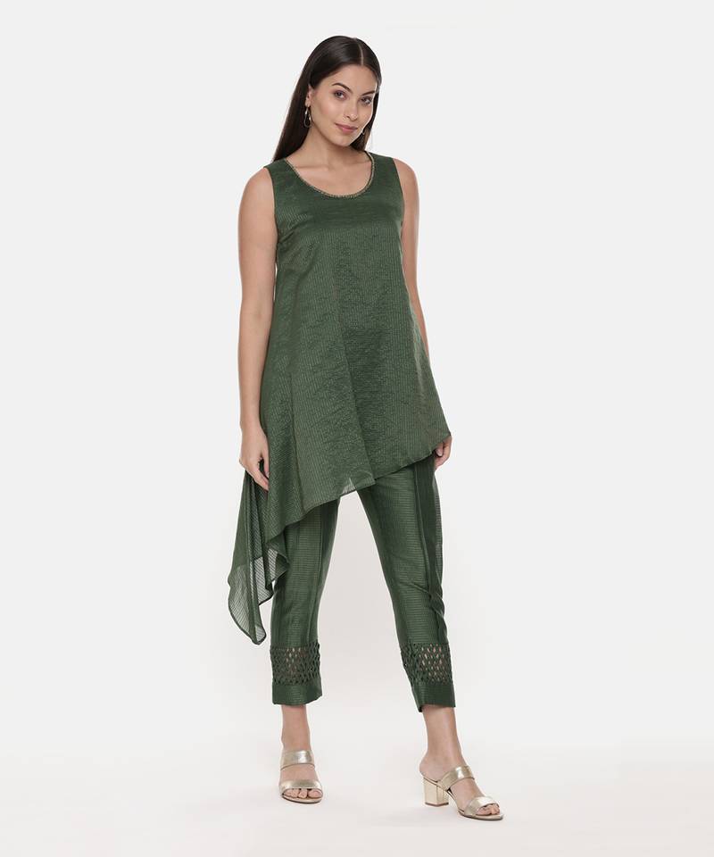 Silk Chanderi Kota Top