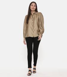 Gold Silk Slub Shirt