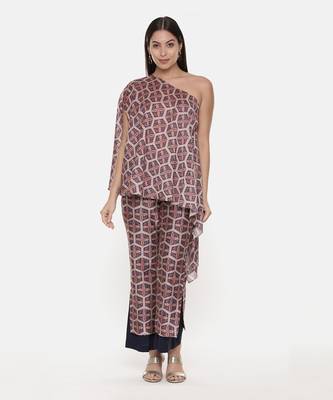 Silk Chanderi Printed Top 1