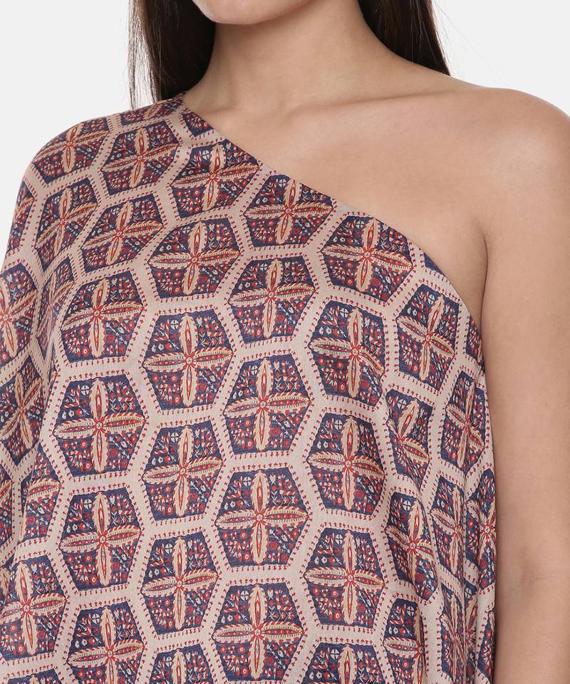 Silk Chanderi Printed Top