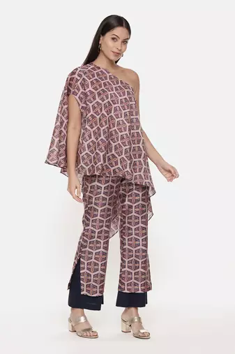 Silk Chanderi Printed Top