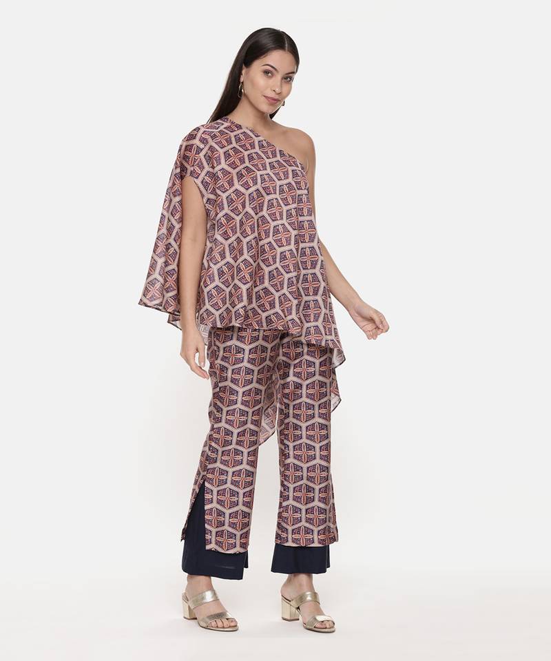 Silk Chanderi Printed Top