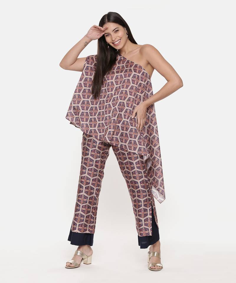 Silk Chanderi Printed Top