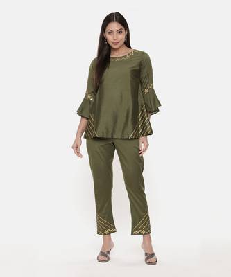 Silk Green Top 1