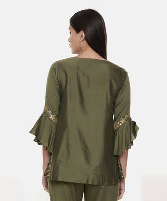 Silk Green Top 6
