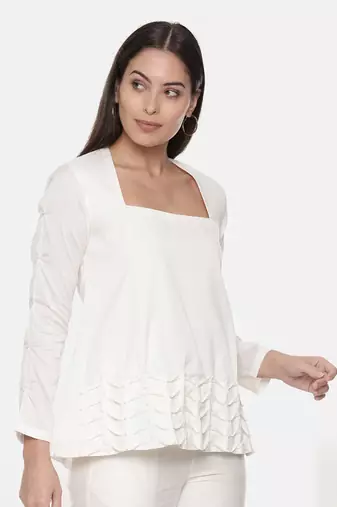 Ivory Silk Top With Matching Pants