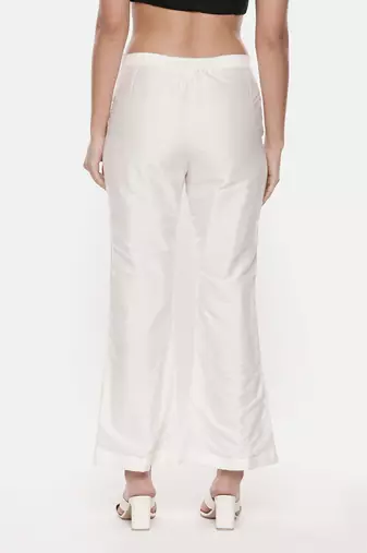 Ivory Silk Top With Matching Pants