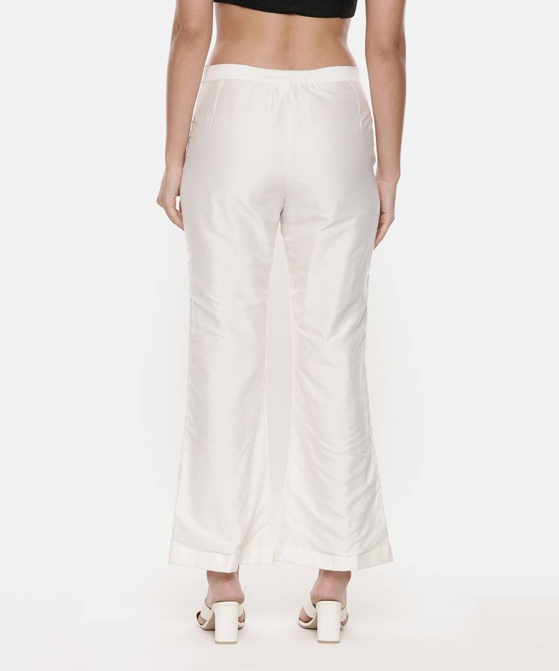 Ivory Silk Top With Matching Pants