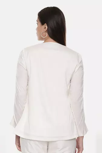 Ivory Silk Top With Matching Pants