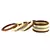 Extra Large Size Brass And Acrylic Bangle Color Cream