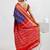 Blue Pure Silk Rajkot Patola Saree With Blouse Piece