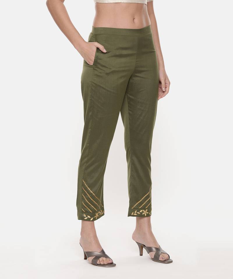 Green Silk Co-Ord Set