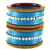 Extra Large Size Brass And Acrylic Bangle Color Blue