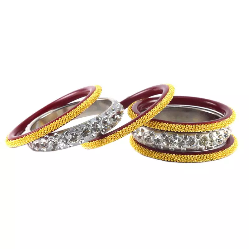 Extra Large Size Brass And Acrylic Bangle Color White