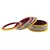 Extra Large Size Brass And Acrylic Bangle Color Golden