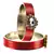 Extra Large Size Brass And Metal Bangle Color Red