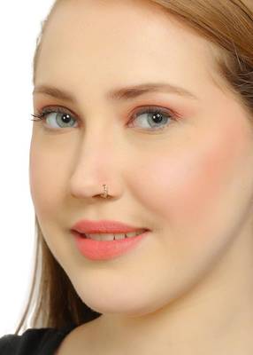 Designer Pretty Circular Loop nose ring or nosepin for Women 1