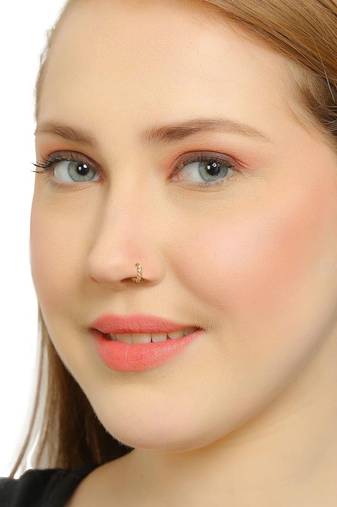 Designer Pretty Circular Loop nose ring or nosepin for Women