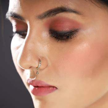 Designer Pretty Circular Loop nose ring or nosepin for Women 1