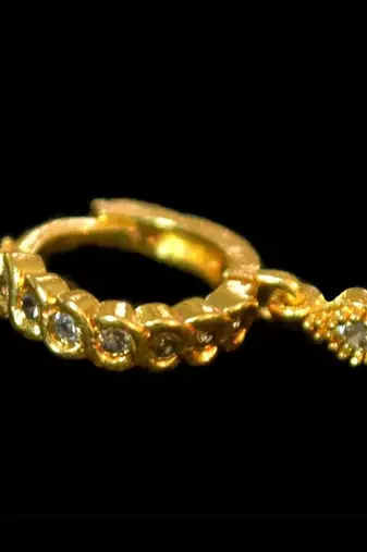 Designer Pretty Circular Loop nose ring or nosepin for Women