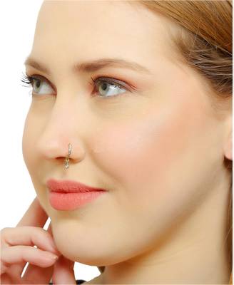 Designer Pretty Circular Loop nose ring or nosepin for Women 1