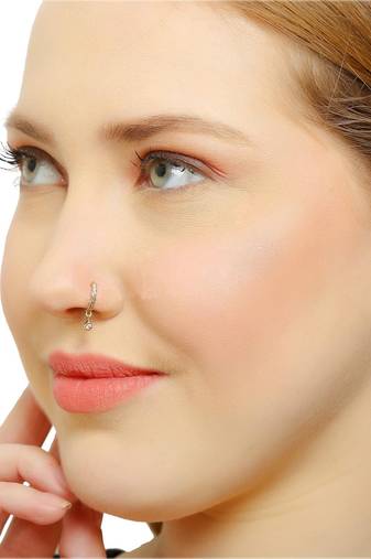 Designer Pretty Circular Loop nose ring or nosepin for Women