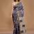 Grey Handloom Pure Kosa Silk Saree With Blouse Piece