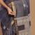 Grey Handloom Pure Kosa Silk Saree With Blouse Piece