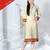 Cream printed Cotton kurtas-and-kurtis