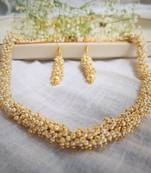 Single Layer Handmade White Bunch Mala