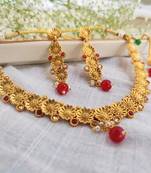 Pure Brass Based Indigenous Floral Design Set