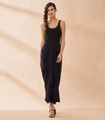 Navy cascae skirt