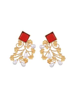 Gold plated drop and dangle earring 4