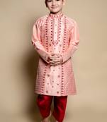 embroidery work kurta and patiyala set for boys best for ethnic wear, party wear, wedding wear.