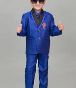  boys 3 piece coat suit with blazer,shirt, pant & tie
