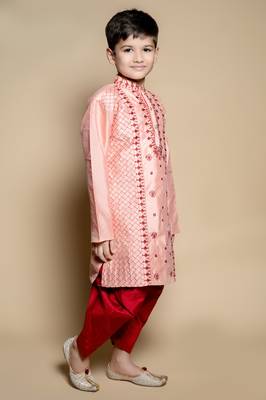 embroidery work kurta and patiyala set for boys best for ethnic wear, party wear, wedding wear. 2
